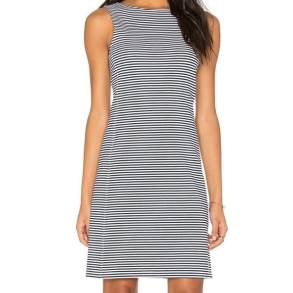 Theory Blue and White Striped Sleeveless Dress Size Small - Picture 1 of 6